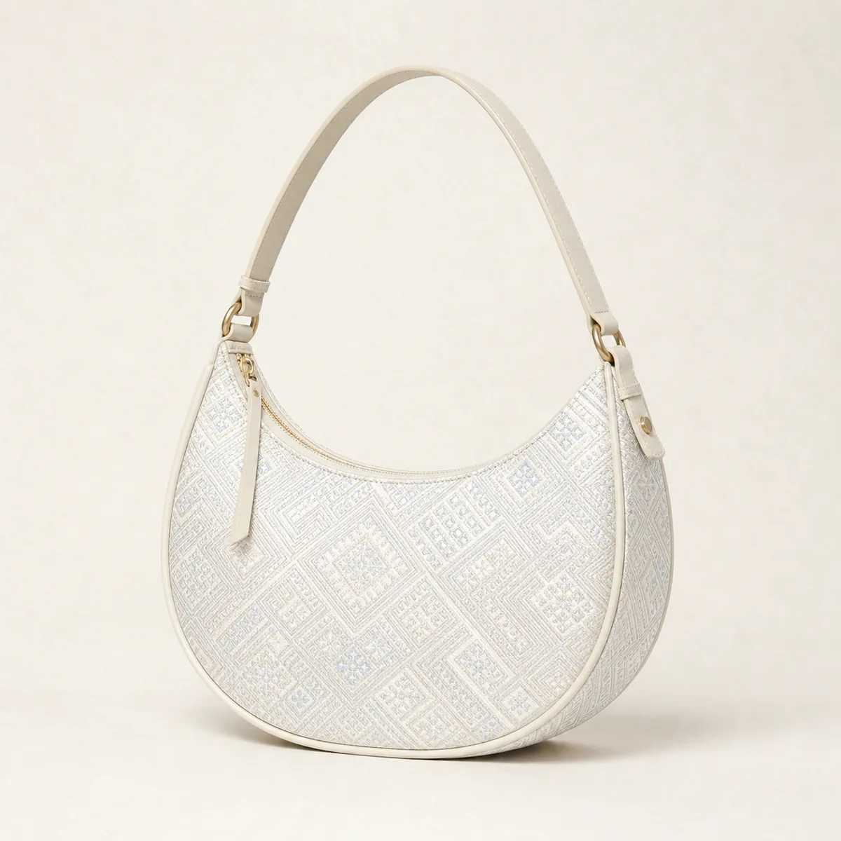 Ivory Zhuang brocade shoulder bag